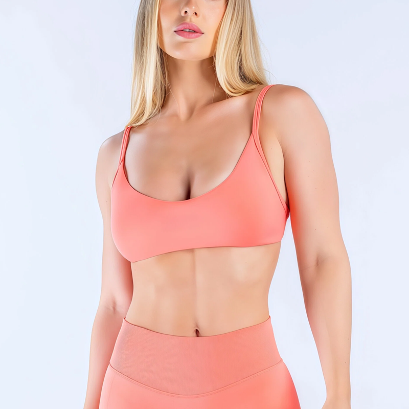 Sports Bra Racerback - Biustonosz sportowy HISTELLO Impact z dekoltem